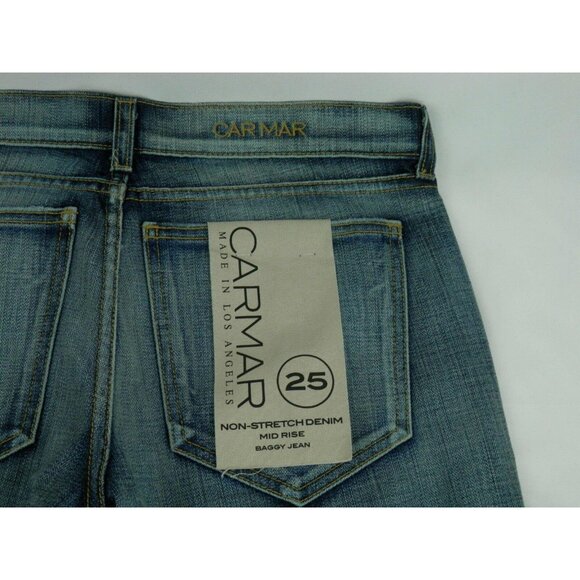 New CARMAR Distressed Baggy Fit Jeans Womens Size 25 SEE MEASUREMENTS - Picture 5 of 10